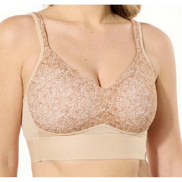 Rhonda Shear Molded Cup Bra with Cross Back Mesh Detail 2 Pack LARGE - Picture 6 of 9